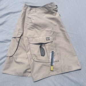 😎 Hawaiian Board Shorts Size 38 Beach Surf Wear Tan NWT